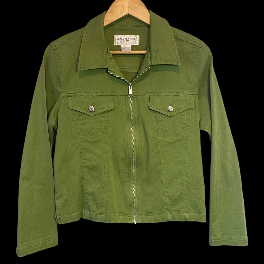Jones New York Sport Ladies lime green color jacket Women’s Large